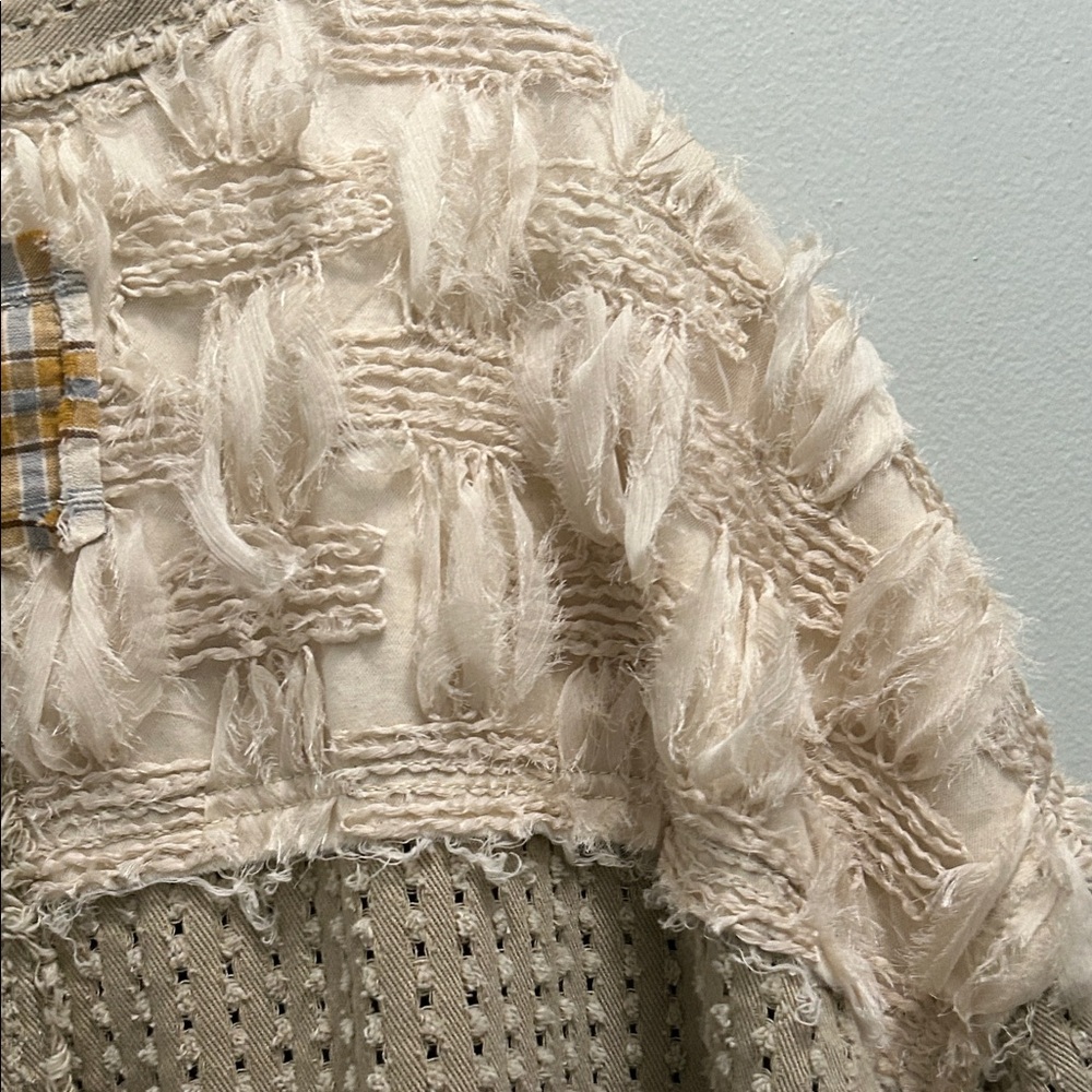 POL Beige Patchwork Cardigan - Picture 4 of 10